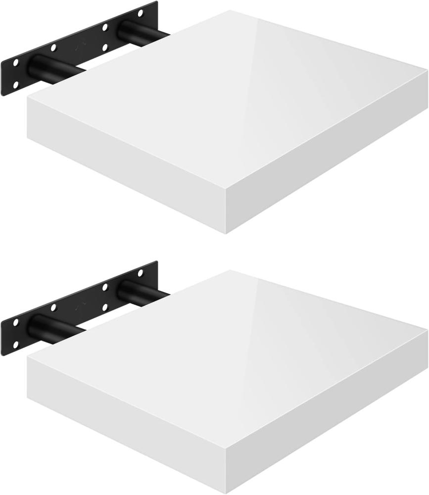 Woltu Wandregal, 2-tlg, Wandboard freischwebend Schweberegal Holz Bild 1