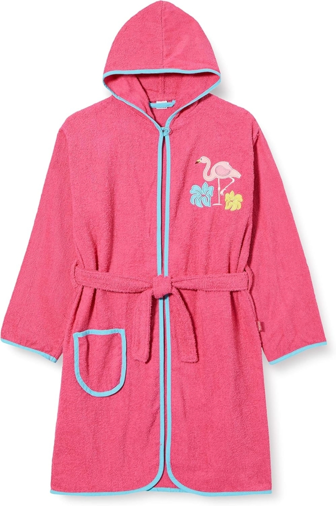 Playshoes Frottee-Bademantel Flamingo pink|122/128 Bild 1