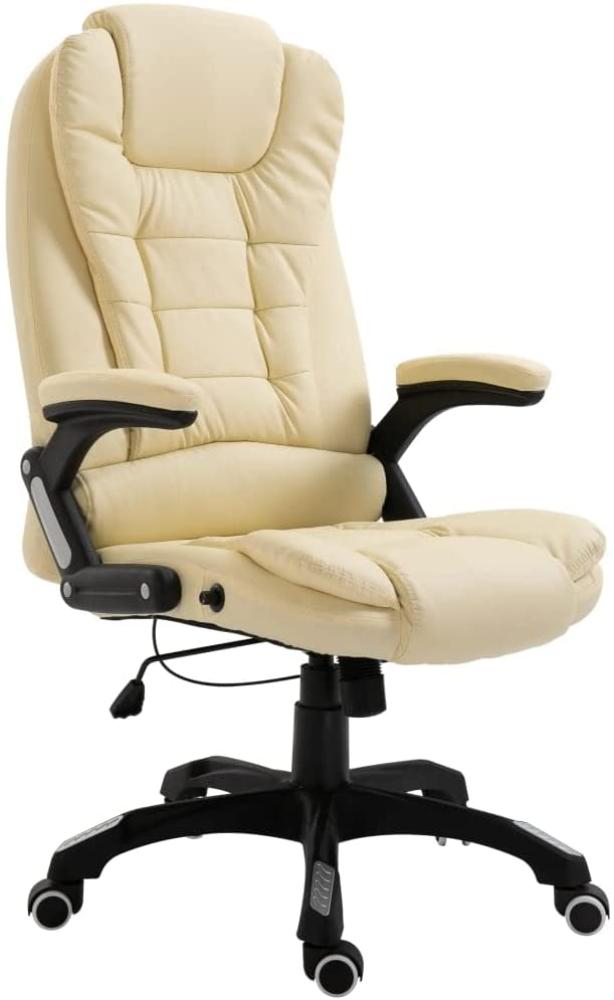 vidaXL Bürostuhl Creme Kunstleder [20234] Bild 1