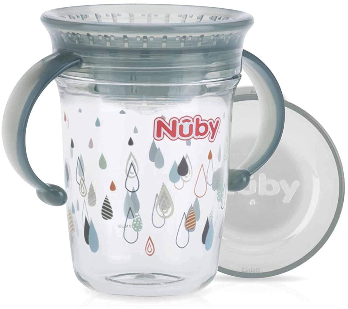 Nuby 360° Wonder Becher mit Griff 240 ml Grau Bild 1