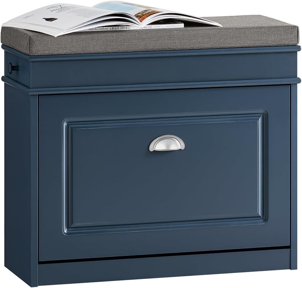 SoBuy Schuhkipper FSR82, Schuhschrank mit Klappe Schuhbank mit Sitzkissen Bild 1