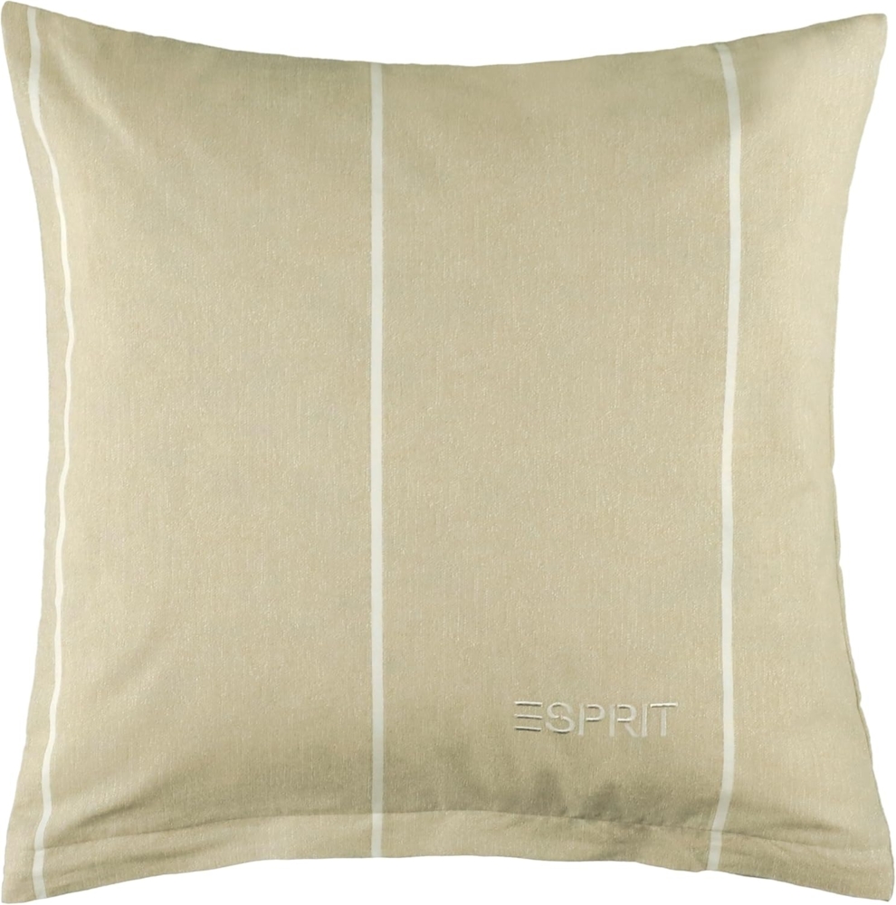 Esprit Bettwäsche HARPLINES Renforcé Kissenbezüge und Bettwäsche, Baumwolle, 2 teilig, 40 x 40 cm 2er Pack in Beige Bild 1