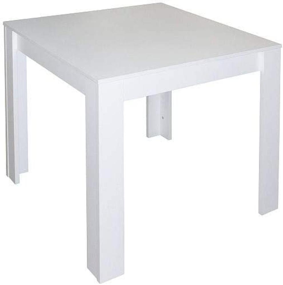 Esstisch Pit 0566 80x80 weiss matt 80 x 75 x 80 cm (B/H/T) Bild 1