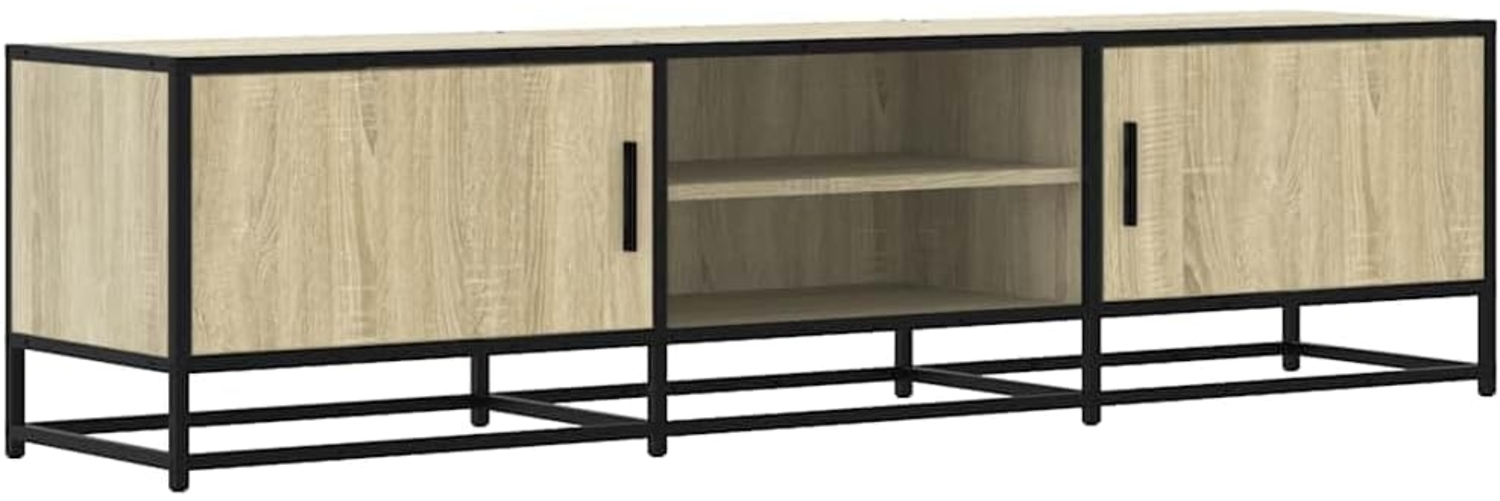 TV-Schrank Sonoma-Eiche 160x35x41 cm Holzwerkstoff und Metall 848845 Bild 1