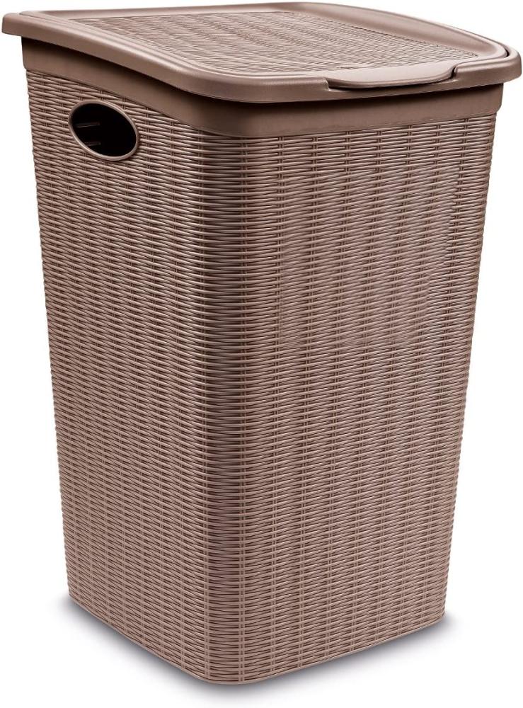 Stefanplast Elegance Wäschekorb, Beige, 28. 5 x 39 x 54 cm Bild 1