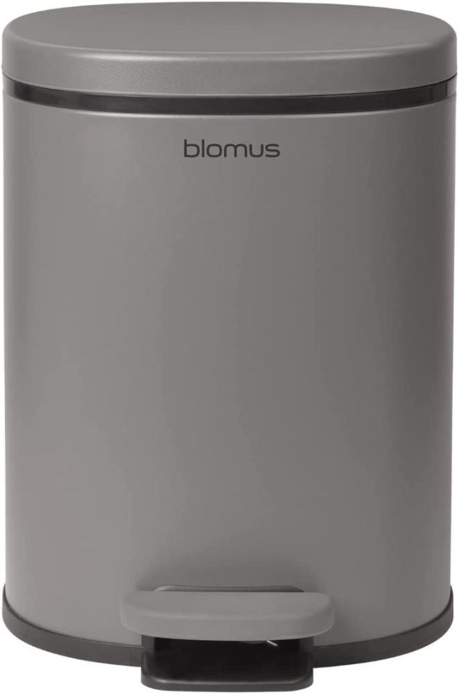 Blomus Treteimer PARA, Mülleimer, Abfalleimer, pulverbeschichtet, Kunststoff, Silikon, satellite, 5 L, 69213 Bild 1