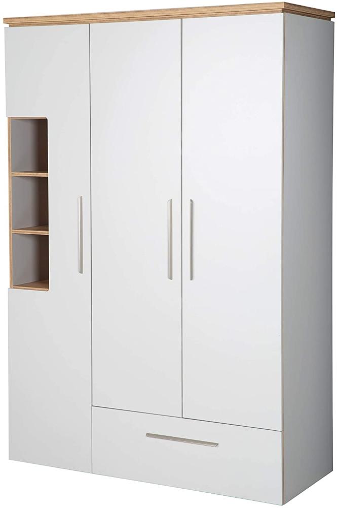 Kleiderschrank \"Tobi\" – 3-türig, 1 Schublade, mit Soft Close-Technik, Drehtürenschrank Bild 1