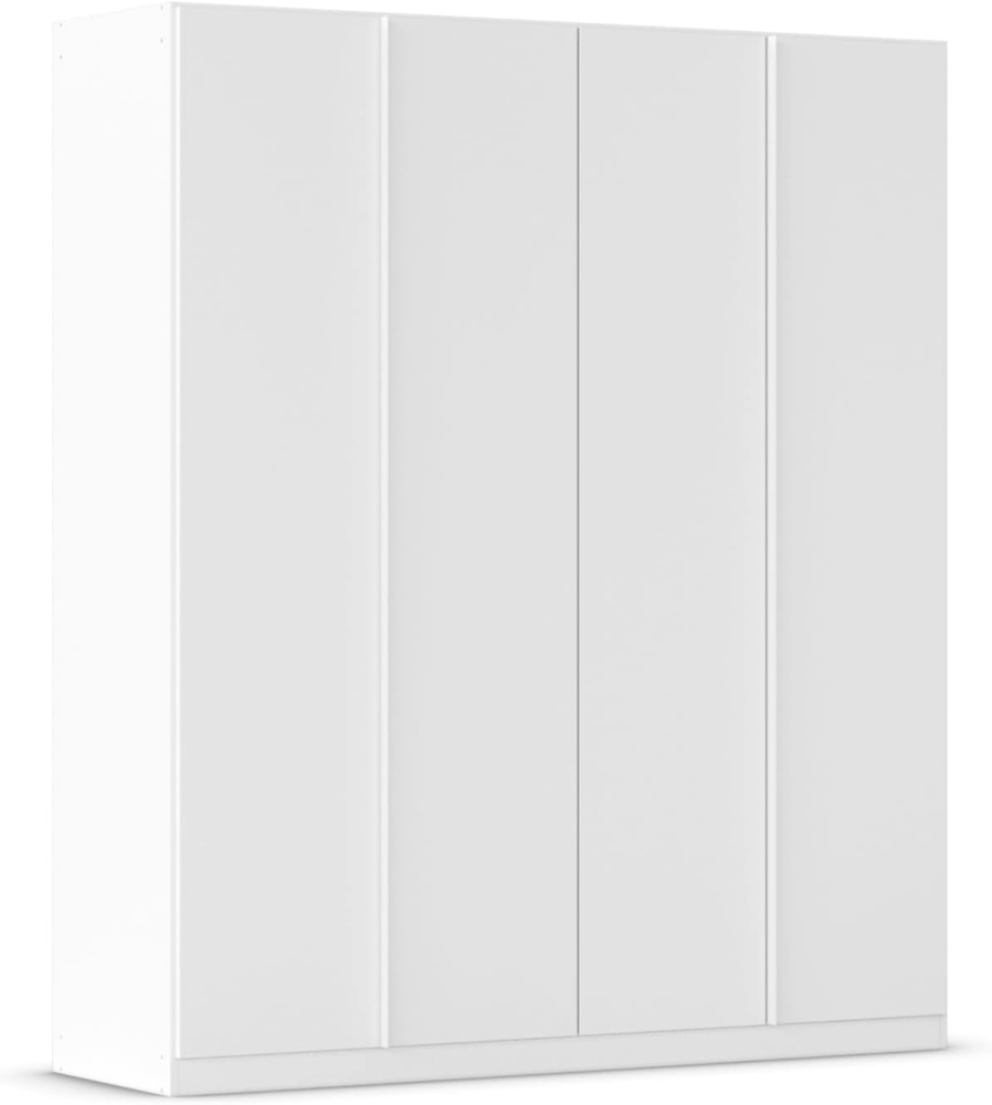 Rauch Möbel Monostar, Drehtürenschrank, Kleiderschrank, Kleiderschränke, Garderobe, Schrank mit Stauraum, 4-türig, inkl. Schubkasteneinsatz und Wäscheeinteilung, Farbe Alpinweiß, 181 x 210 x 54 cm Bild 1