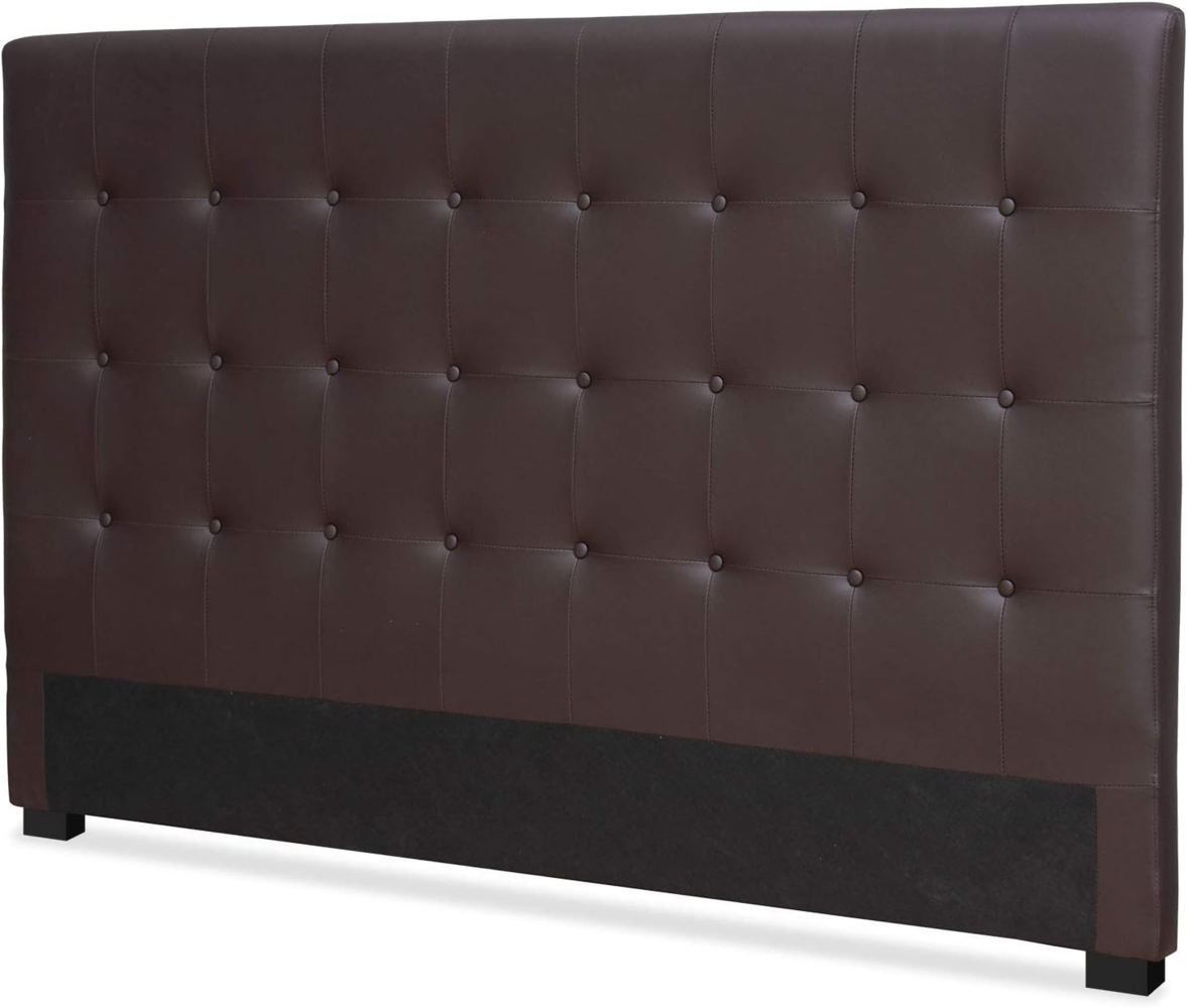 Menzzo Luxor Kopfteil Bett 180cm mit Kunstlederbezug Braun Bild 1