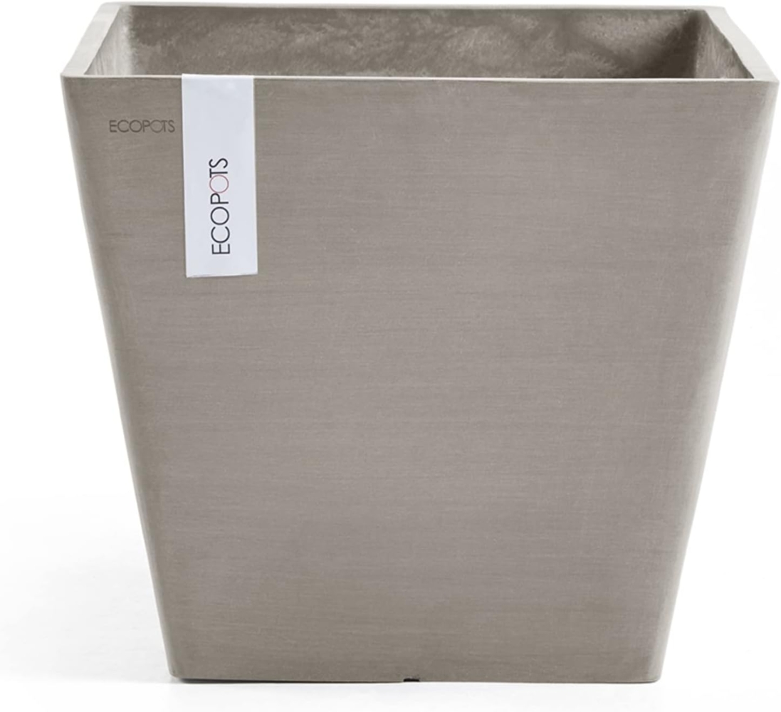 ECOPOTS Blumentopf ROTTERDAM Taupe, BxTxH: 20x20x17,5 cm Bild 1
