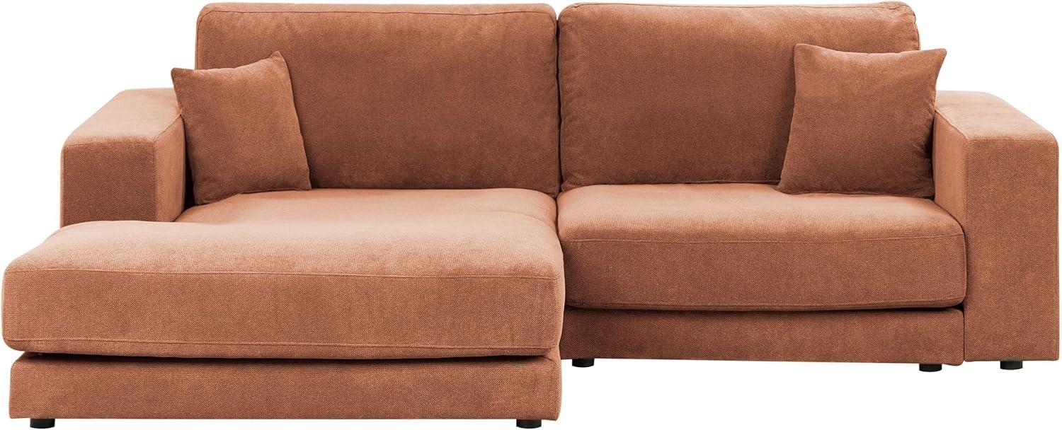 Ecksofa LOFOTEN Stoff Hellrot Rechtsseitig Bild 1