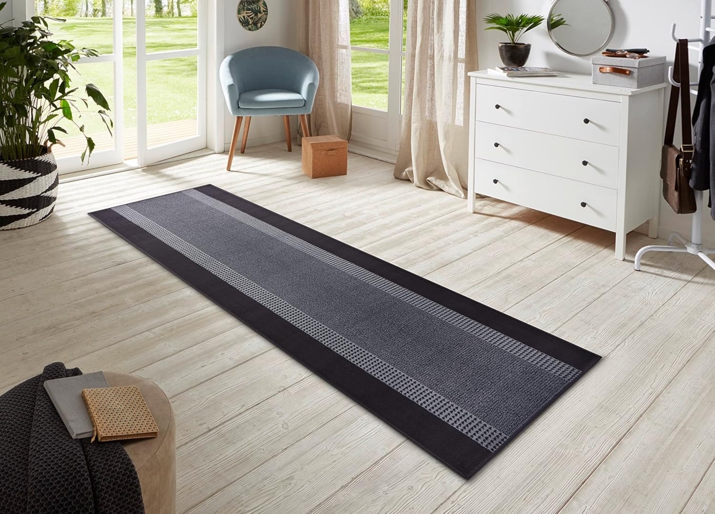 HANSE Home Teppich Band, rechteckig, Höhe: 9 mm, Kurzflor, weich, Läufer Größen, Wohnzimmer, Schlafzimmer, Esszimmer Bild 1