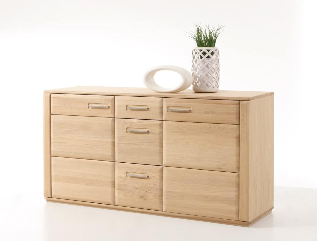 Sideboard Senta 1 Eiche bianco teilmassiv 161 x 85 x 47 cm Anrichte Bild 1