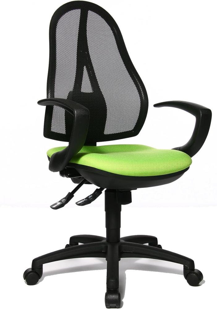 Topstar OP20QG05 Open Point SY, Bürostuhl, Schreibtischstuhl, ergonomisch, inkl. Armlehnen, Stoffbezug, apfelgrün Bild 1