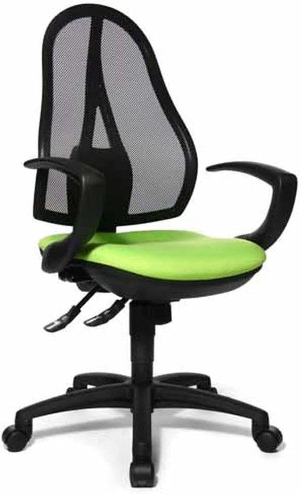 Topstar OP20QG05 Open Point SY, Bürostuhl, Schreibtischstuhl, ergonomisch, inkl. Armlehnen, Stoffbezug, apfelgrün Bild 1