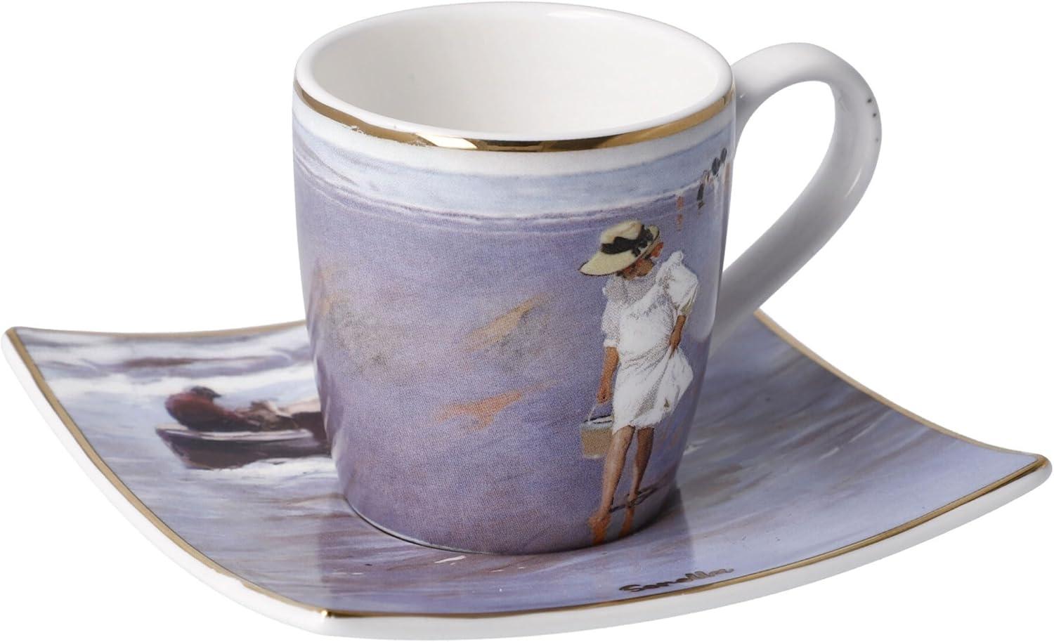 Goebel Espressotasse Joaquin Sorolla - Nach Sonnenuntergang, mit Untertasse, Artis Orbis, Fine Bone China, Bunt, 100 ml, 67018071 Bild 1