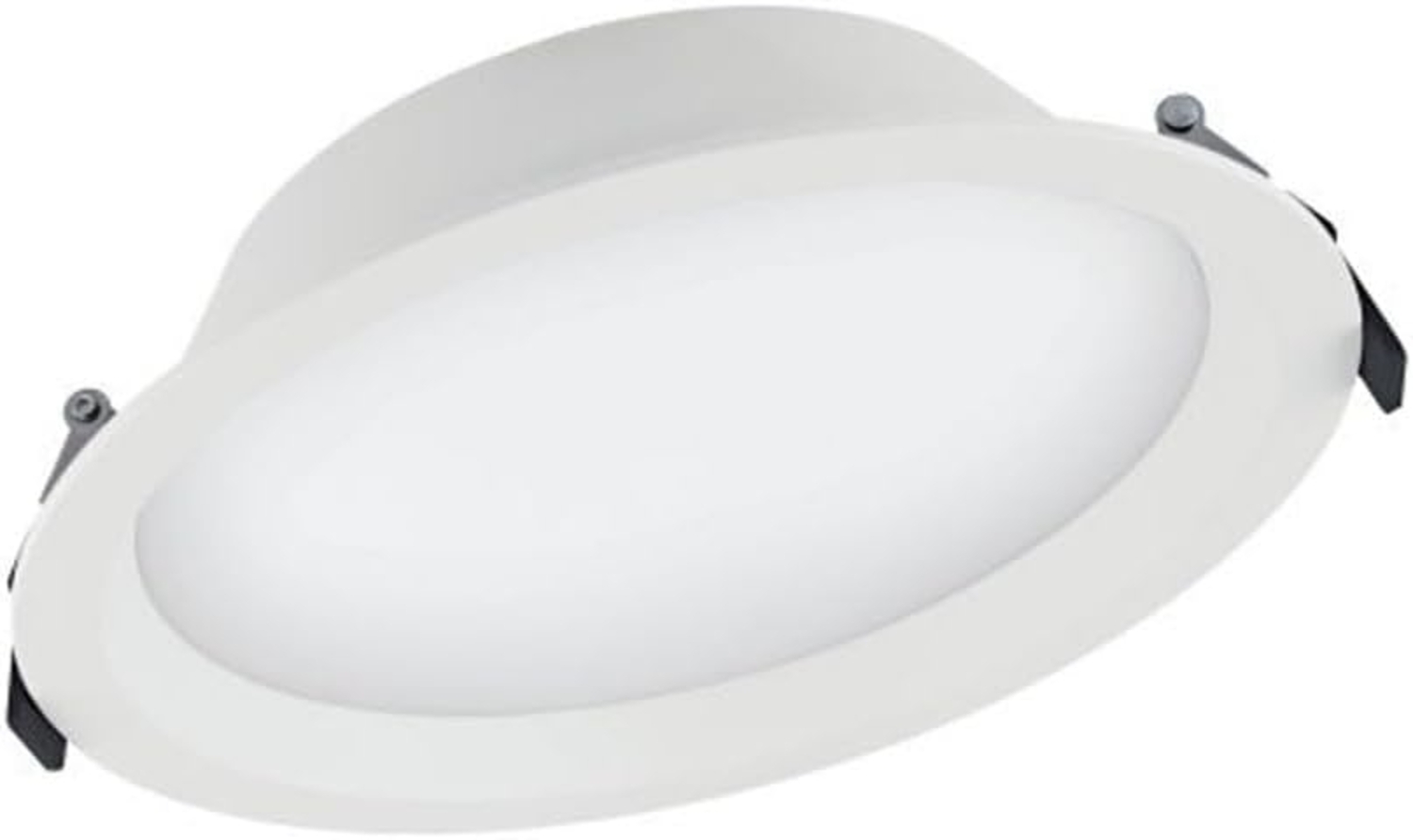 LEDVANCE Efficacy: up to 90 lm/wluminous flux: up to 3150lmlight colours: 3. 000k/4. 000k/6. 500k cut-outs: 150mm & 200mmbeam angle: 100°ip44 from roomsidelifespan: 50. 000 hours (l70 @ 25c)guarantee: 5 years Bild 1