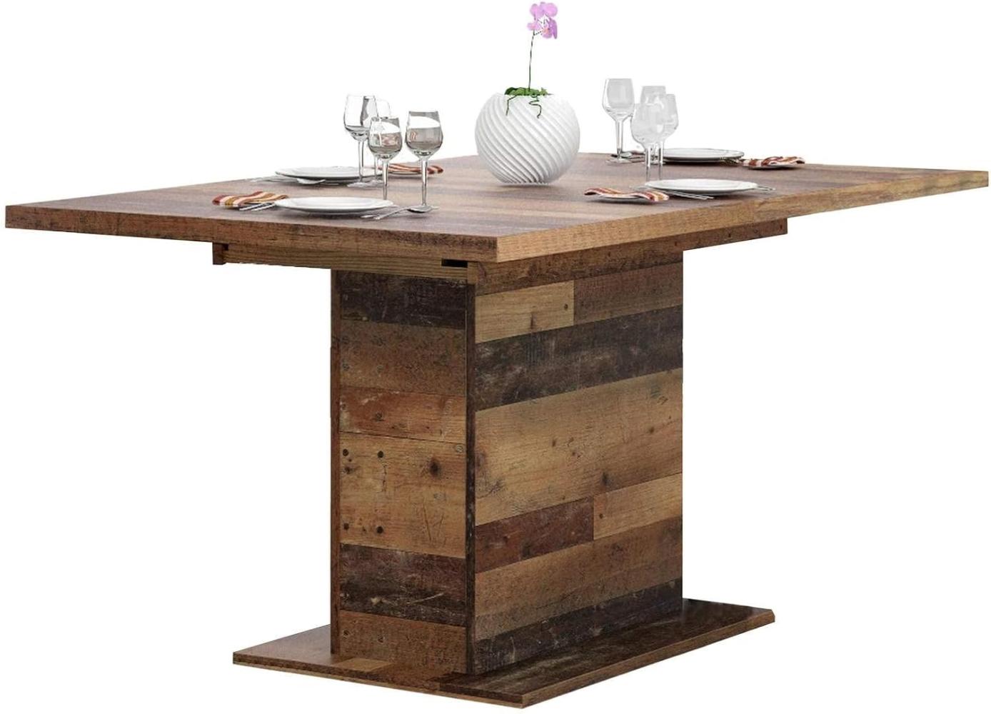 FORTE Dining Tables Esstisch ausziehbar, Holzwerkstoff, Braun, 160 x 76,6 x 90 cm Bild 1