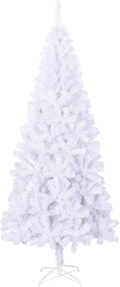 vidaXL Künstlicher Weihnachtsbaum L 240 cm Weiß 244193 Bild 1