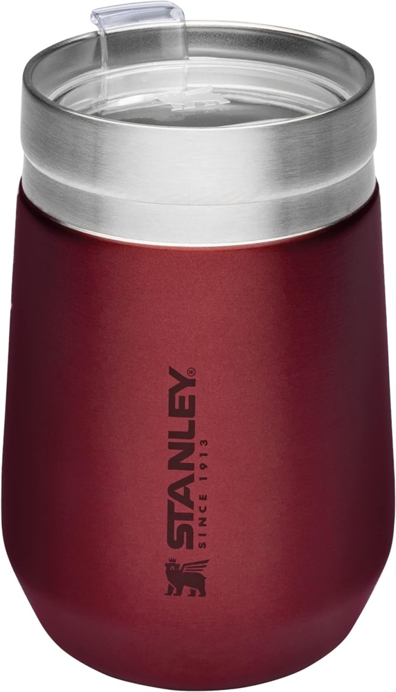 Stanley Go Everyday Tumbler 0.29L - Edelstahl Thermobecher für Wein, Cocktails, Kaffee, Tee - Hält Stundenlang Kalt/Heiß - BPA-Frei - Spülmaschinenfest - Wine Bild 1