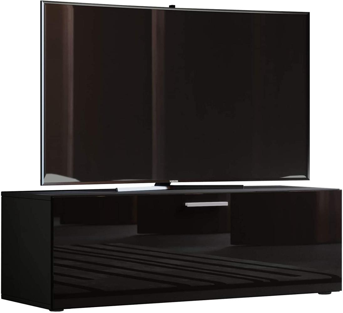 VCM Lowboard Winalo 115 Hochglanz-Schwarz Bild 1