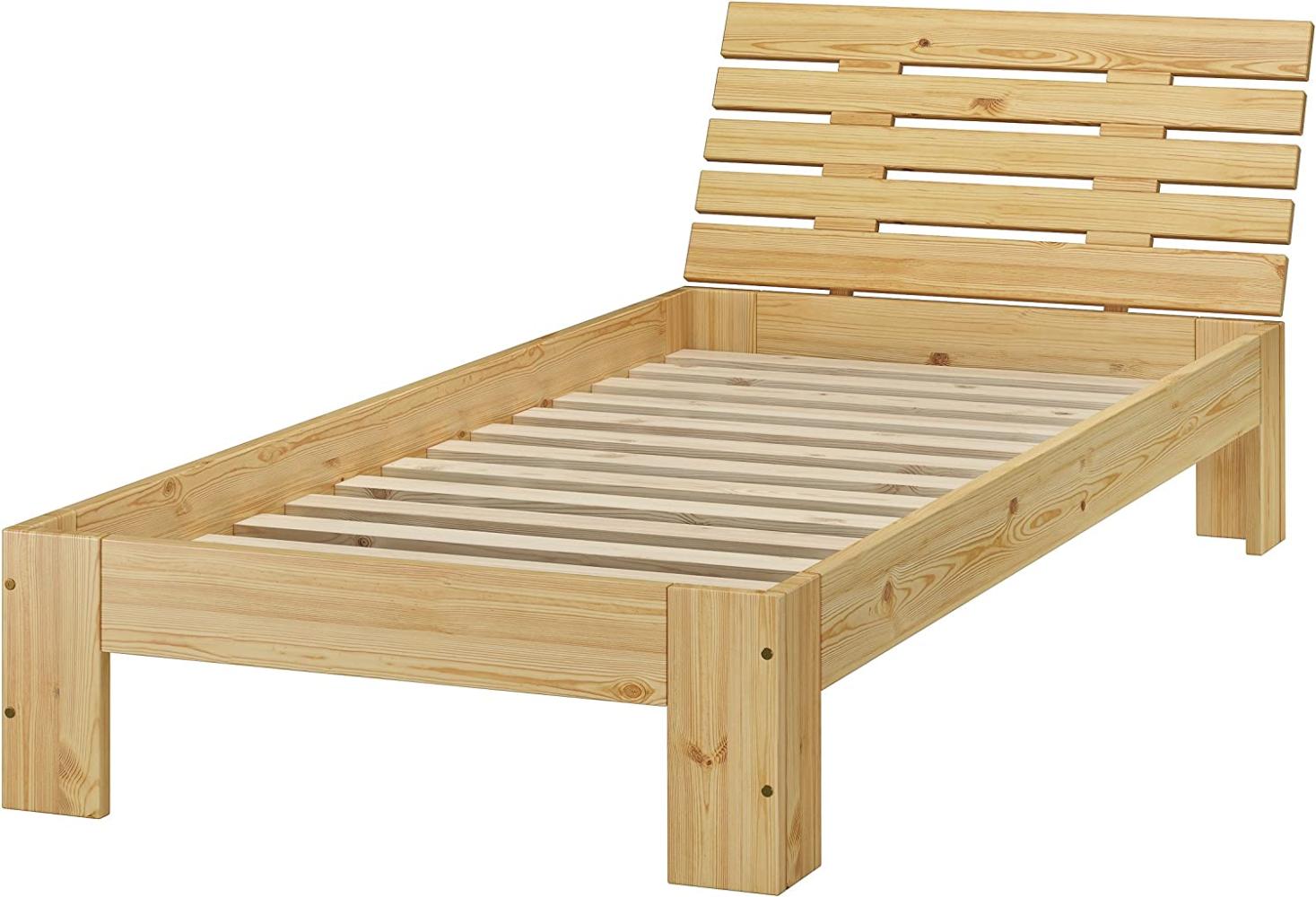 Futon, Einzel Bett 90 x 200 cm Kiefer massiv mit Rollrost 60.67-09-Tina Bild 1