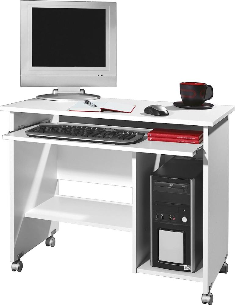 Schreibtisch >M-382< (BxHxT: 90 x 72 x 48 cm) in weiss - 90 x 72 x 48 cm (BxHxT) Bild 1