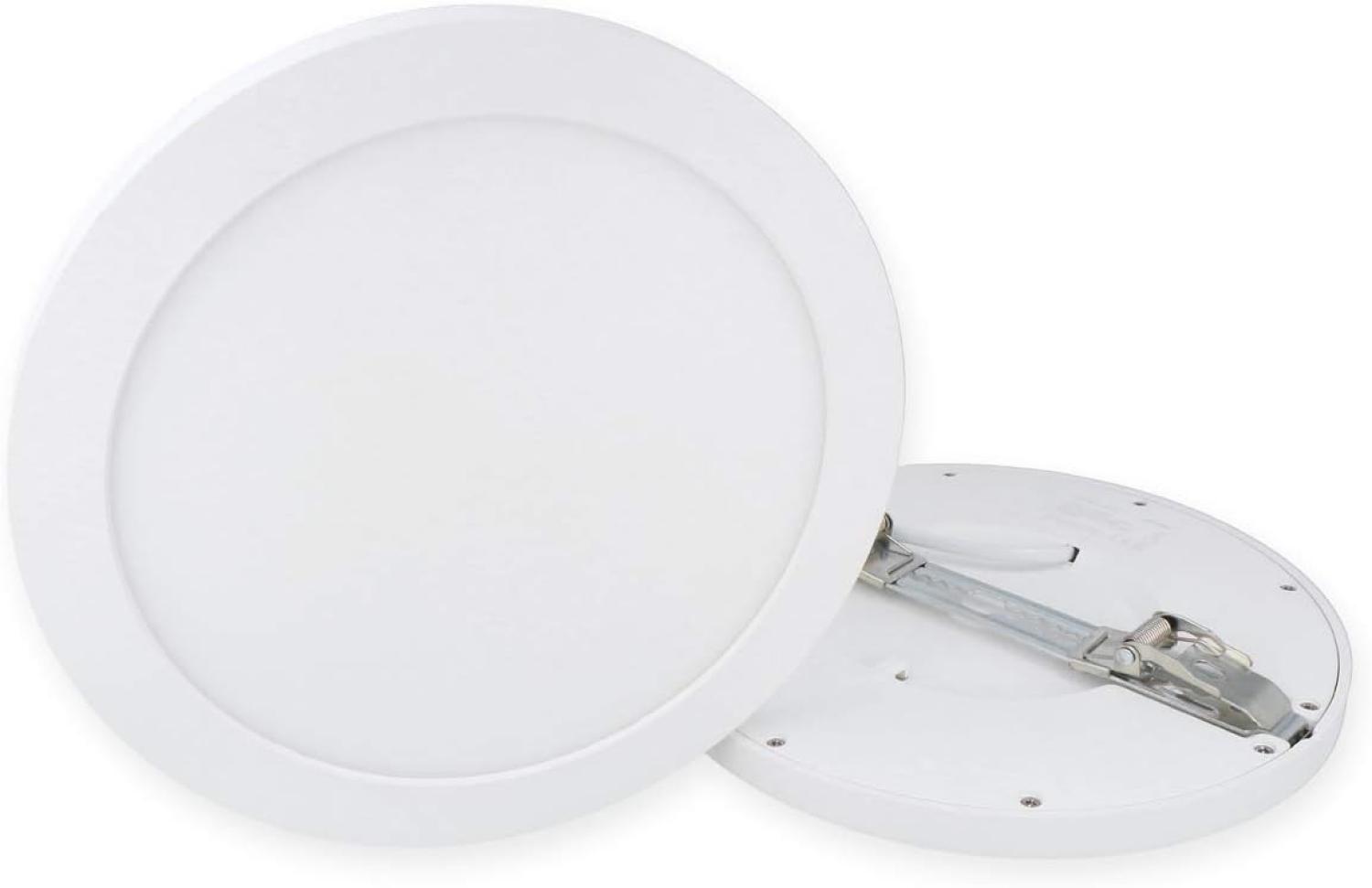 18W LED Panel Aufputz Deckenleuchte Spot Leuchte Warmweiß 1570 Lumen Rund Bild 1