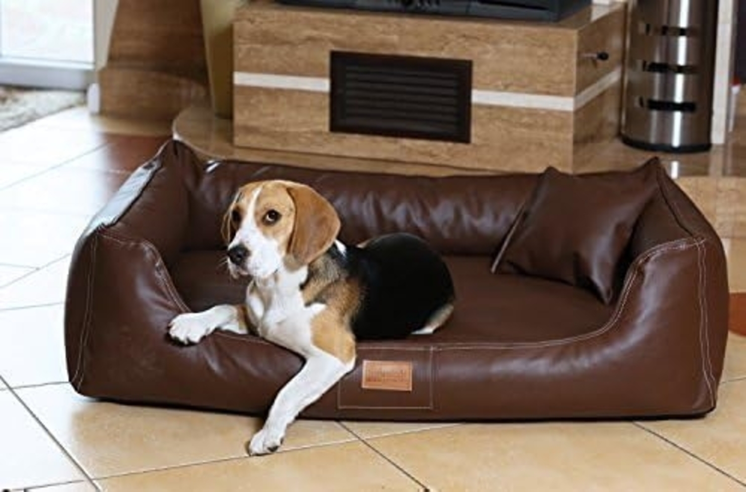MADDOX VIP | Orthopädisches Hundebett - 01 Braun, 100x75cm Bild 1