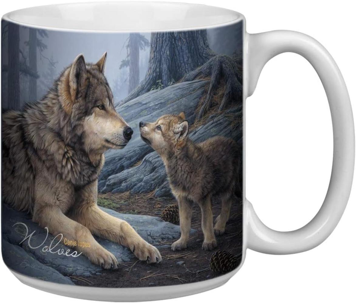 Tree Free Greetings Kaffeetasse aus Keramik mit Wolfs Motiv, 590 ml, XM29914 Bild 1