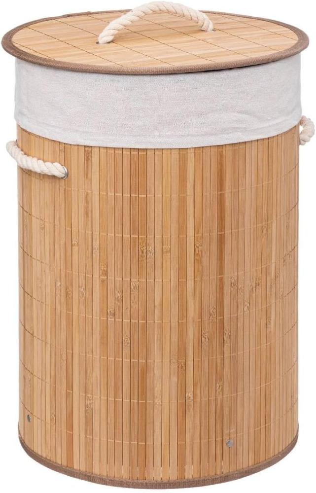 Wäschekorb BAMBOO, rund mit Deckel, 48 L Bild 1