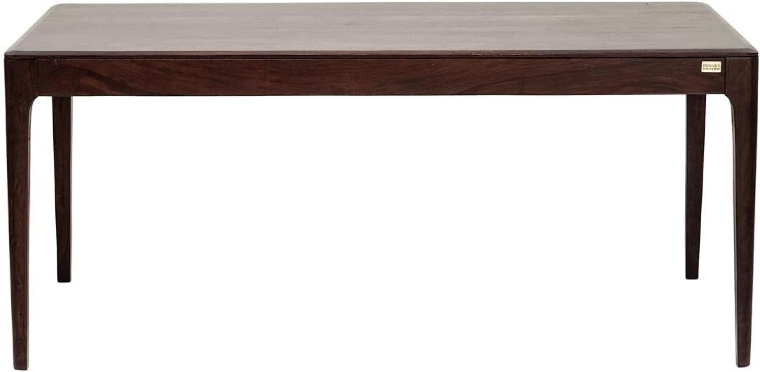 Kare Design Brooklyn Walnut Tisch, Esszimmertisch aus Massivem Sheesham-Holz, Dunkelbraun gebeizte Esstisch, (H/B/T) 76 x 175 x 90 cm, eiche Bild 1