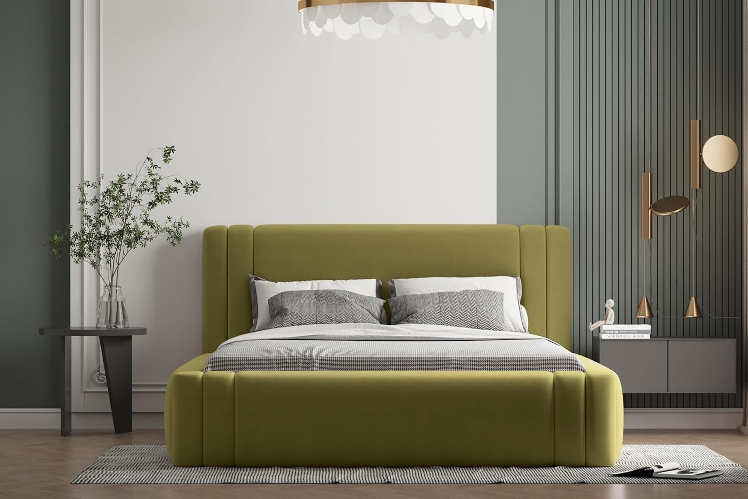 Polsterbett ROLF 90x200 mit Matratze, Bettkasten und Lattenrost. Farbe: VELUTTO 9 Bild 1