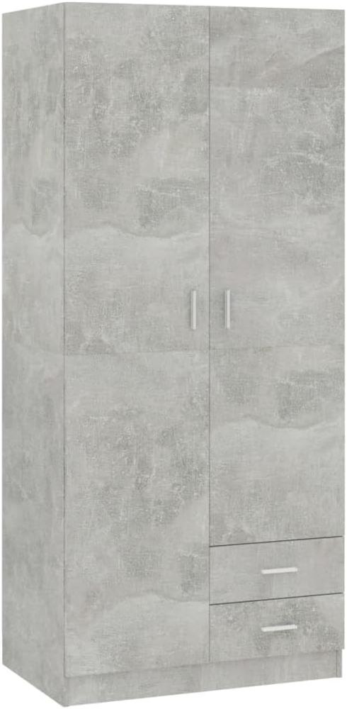vidaXL Kleiderschrank Betongrau 80x52x180 cm Holzwerkstoff 800643 Bild 1