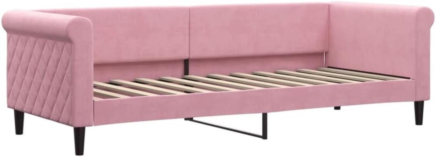 vidaXL Tagesbett Rosa 80x200 cm Samt 354240 Bild 1