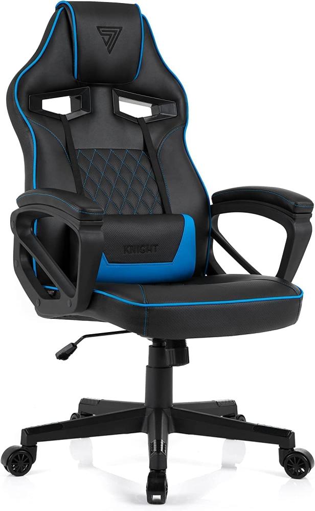 SENSE7 Knight black and blue armchair Bild 1