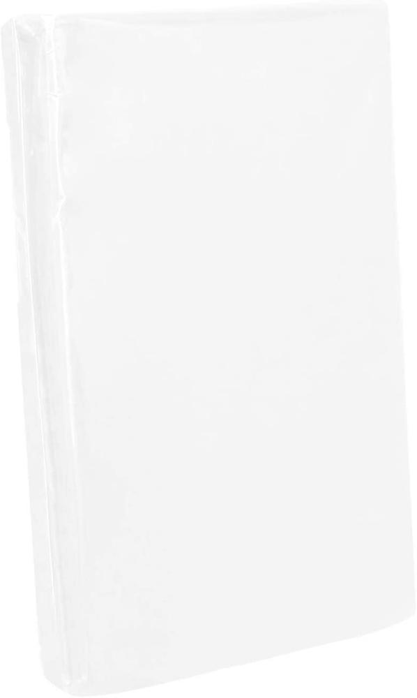 BettwarenShop Jersey Spannbetttuch Ultra-Stretch|140x200 - 160x220 cm| weiss Bild 1