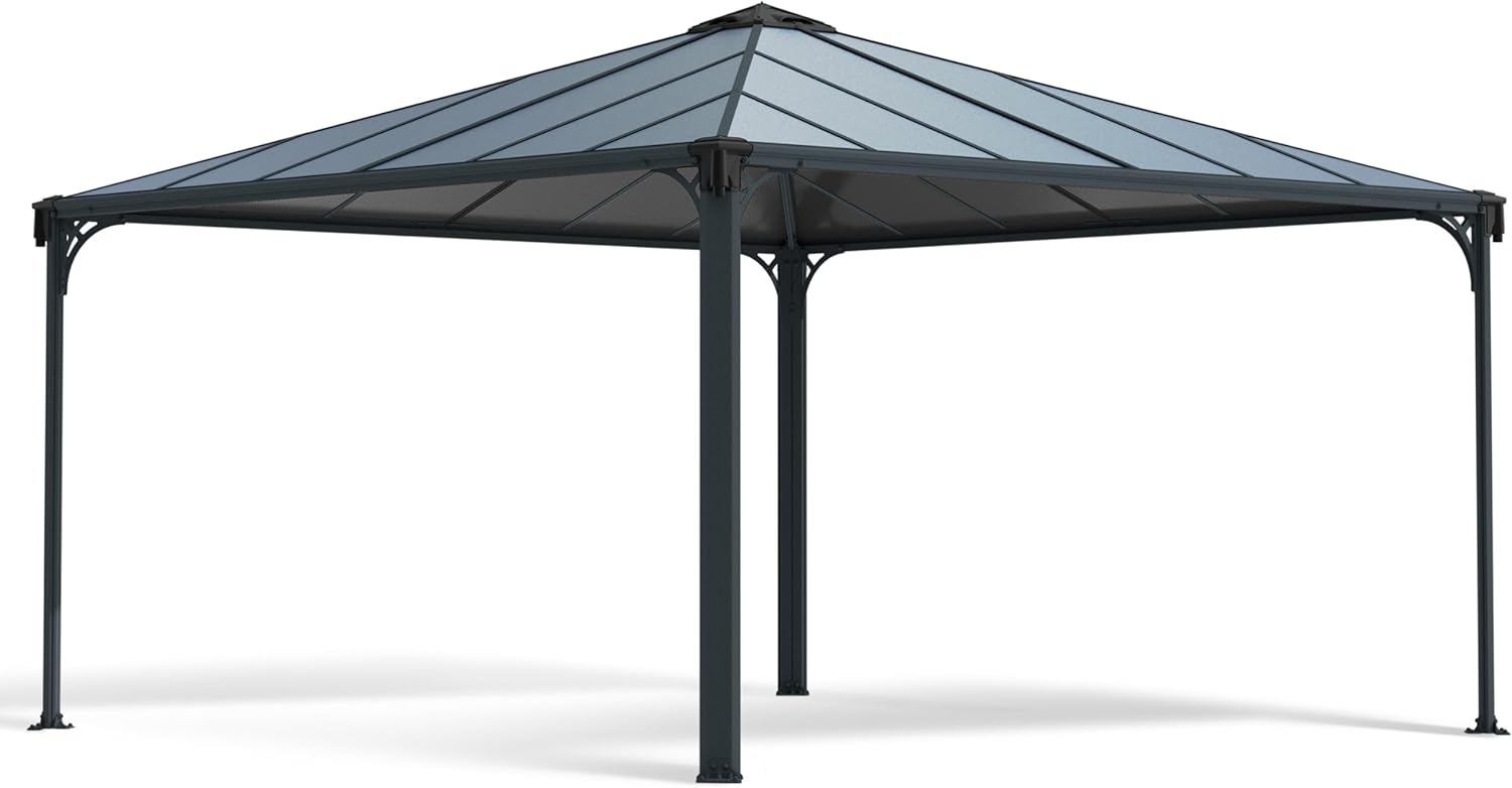 Palram 'Canopia Palermo 4300' Pavillon, Aluminium Anthrazit, 429 x 429 x 298 cm Bild 1