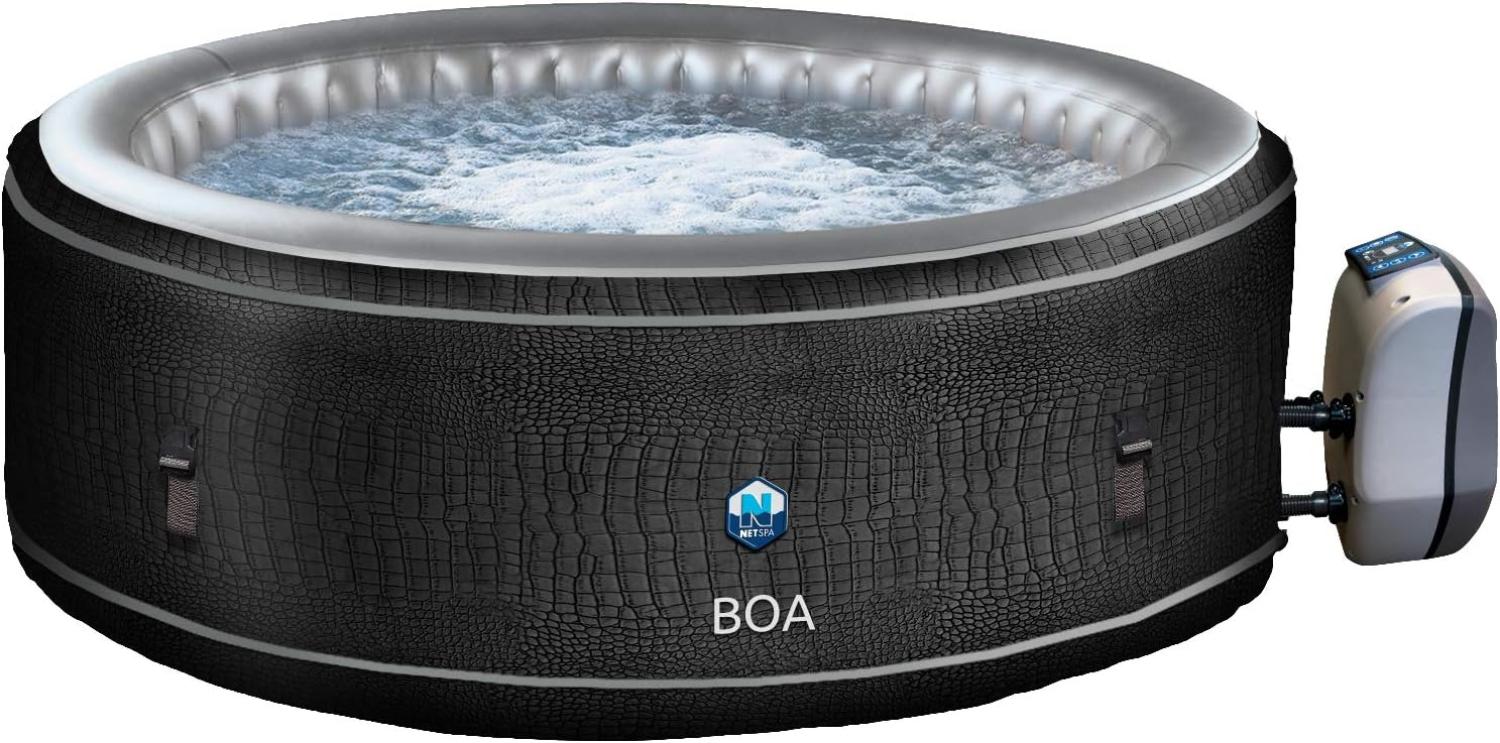 JUNG BOA SPA Whirlpool Ø 195cm, 5 Pers, Selbstaufblasend, beheizter Outdoor & Indoor Pool Bild 1