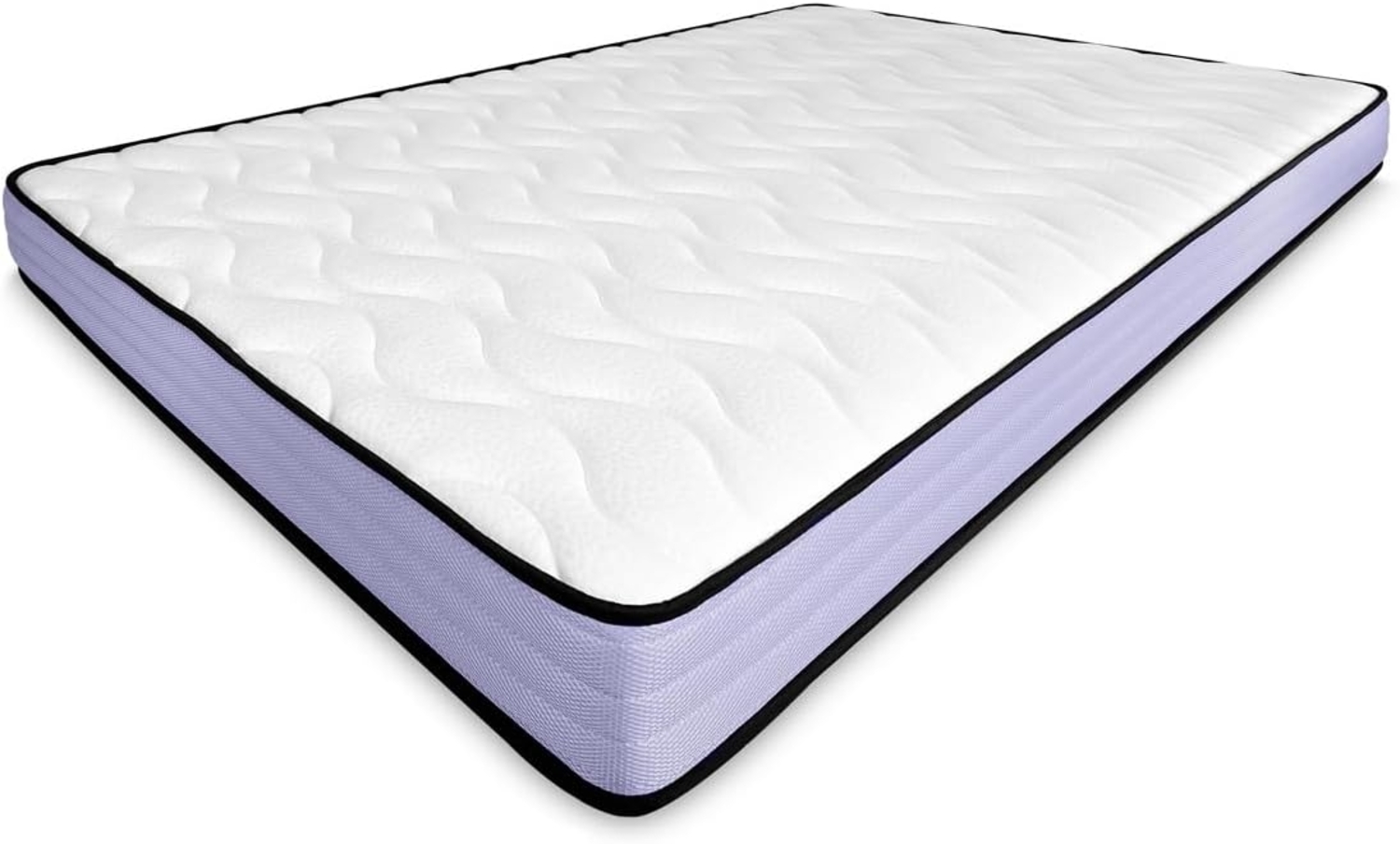 amuéblate online Viskoelastische Matratze, Violett, wendbar, 150x180 cm, optimale Festigkeit und Komfort, milbendicht, antibakteriell und hypoallergen Bild 1