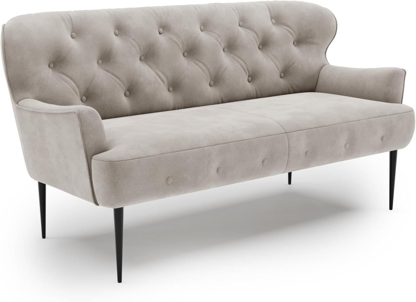 CAVADORE Küchensofa Amba Sofas, Holzwerkstoff, Mikrofaser Anthrazit, 2,5-Sitzer Bild 1