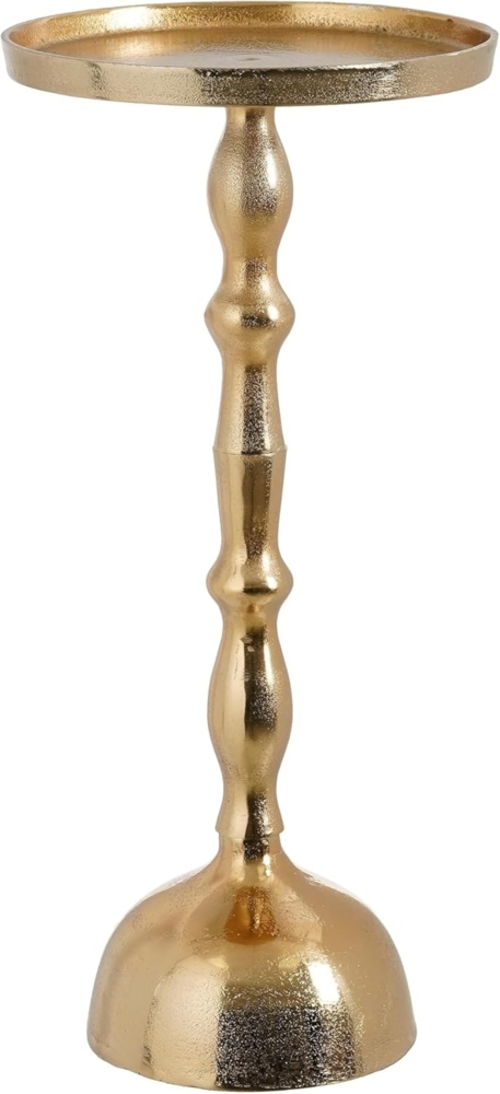 MICA Decorations Duco Beistelltisch – H54 x Ø25 cm – FSC 100% – recyceltes Aluminium – Gold Bild 1