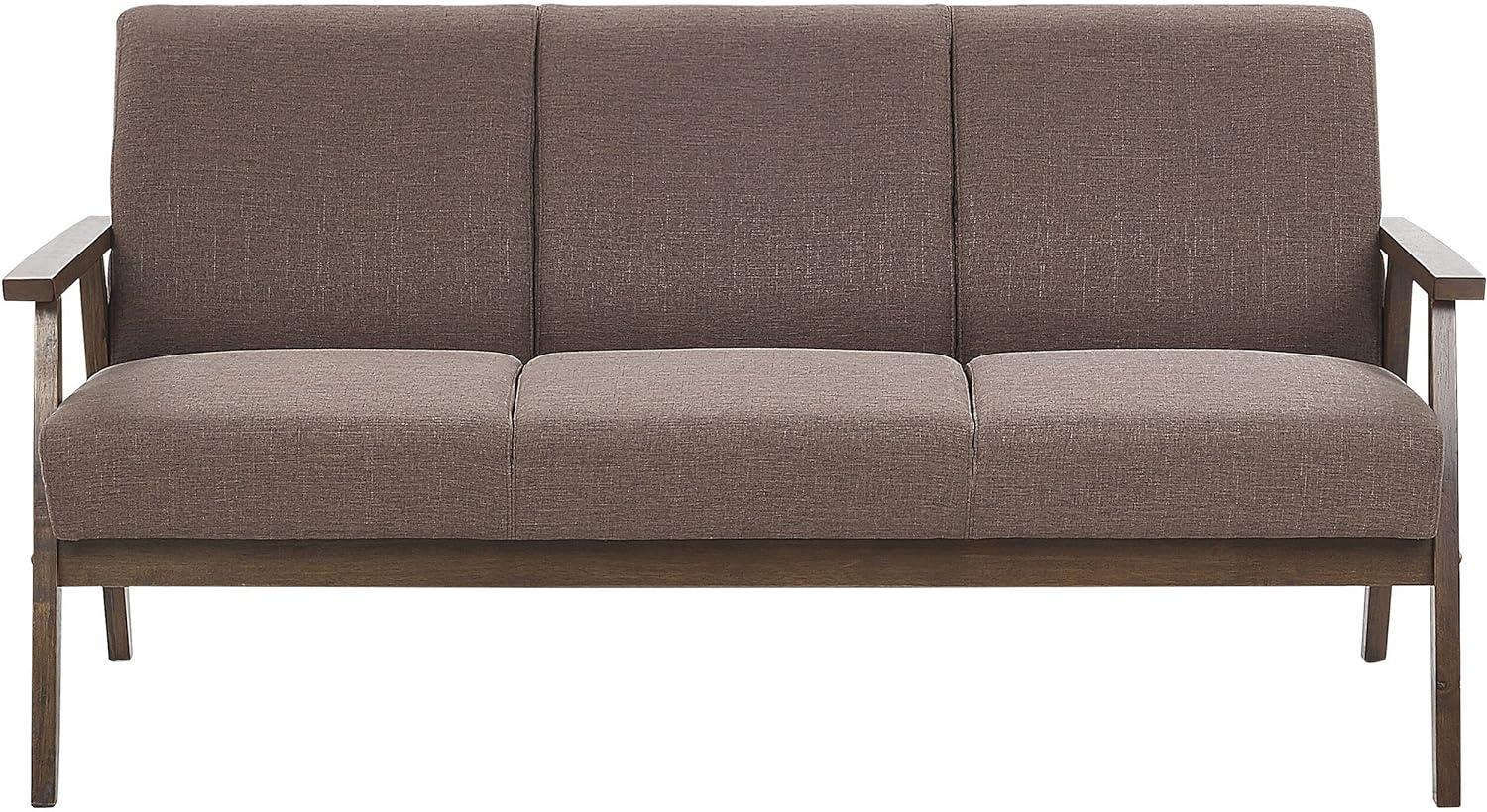 3-Sitzer Sofa Polsterbezug braun ASNES Bild 1