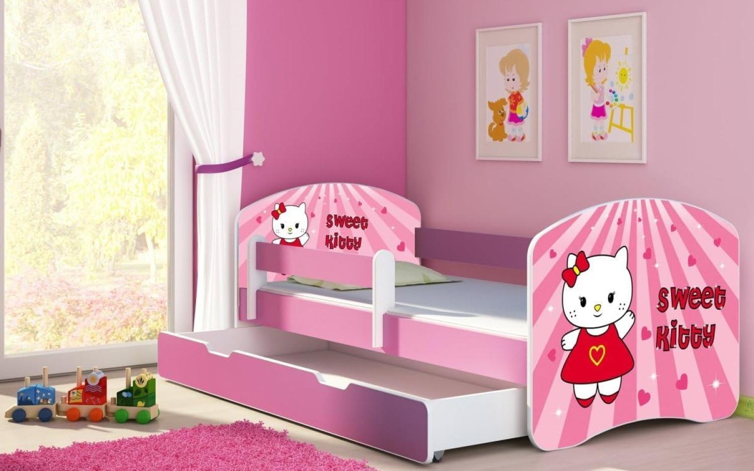 Kinderbett Dream mit verschiedenen Motiven 140x70 Sweetkitty Hearts Bild 1