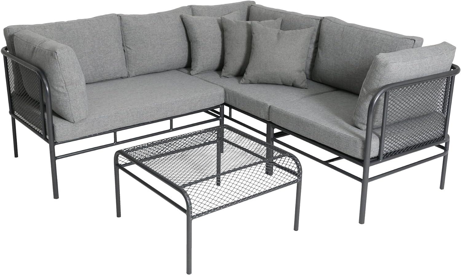 Greemotion 'Toulouse' Lounge-Set 2-teilig, hellgrau / anthrazit 180/210 x 42 x 70 cm Bild 1