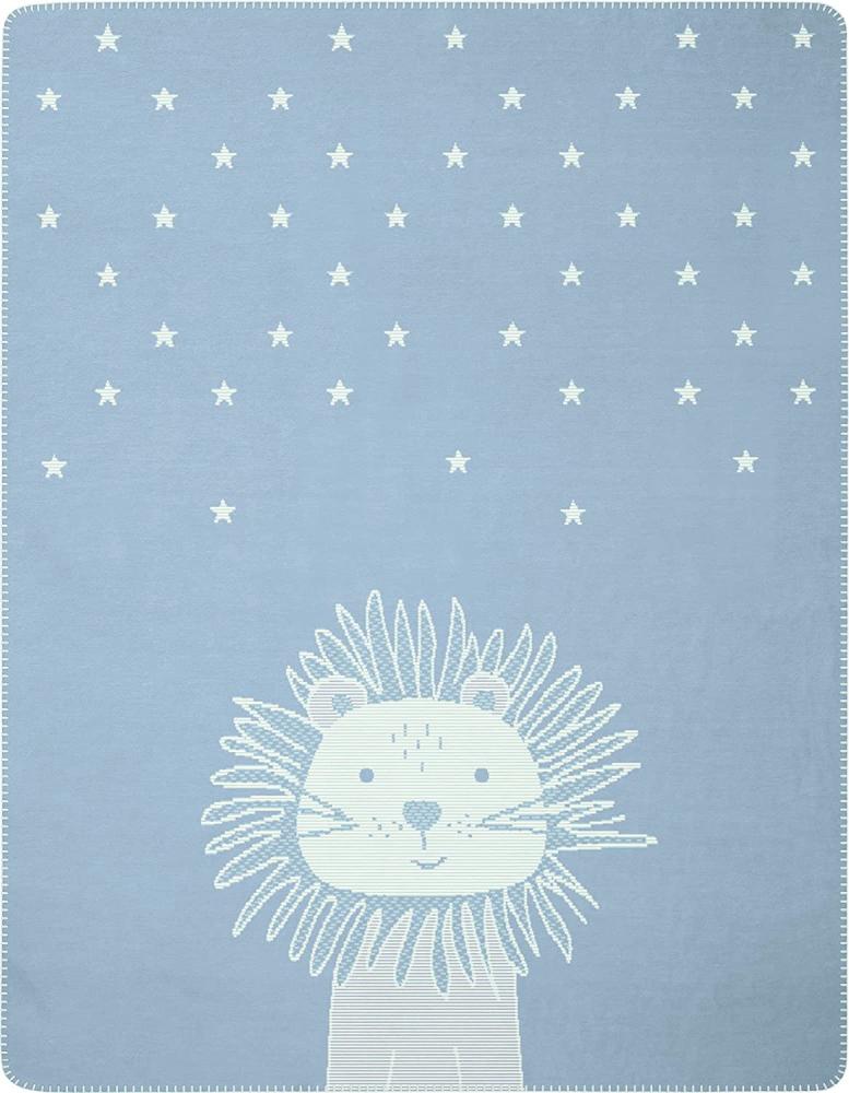 Biederlack Kuscheldecke Babydecke Lovely Sweet Leo, Größe 75x100 cm Bild 1