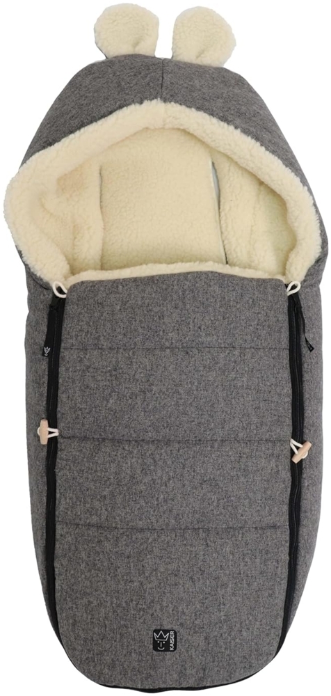 Kaiser Fußsack Hoody Maus Wool, Babyschalenfußsack Bild 1