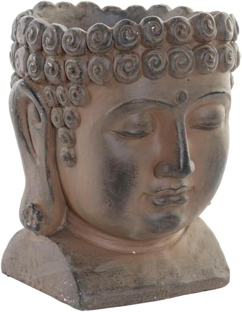 Blumentopf DKD Home Decor 26 x 25 x 30 cm Fiberglas Buddha Bild 1