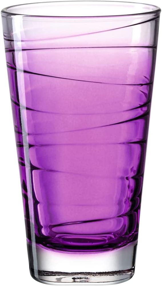 Leonardo 'Vario Struttura' Trinkglas, Kalk-Natron Glas, 280 ml, 1x Trinkglas, Violett Bild 1