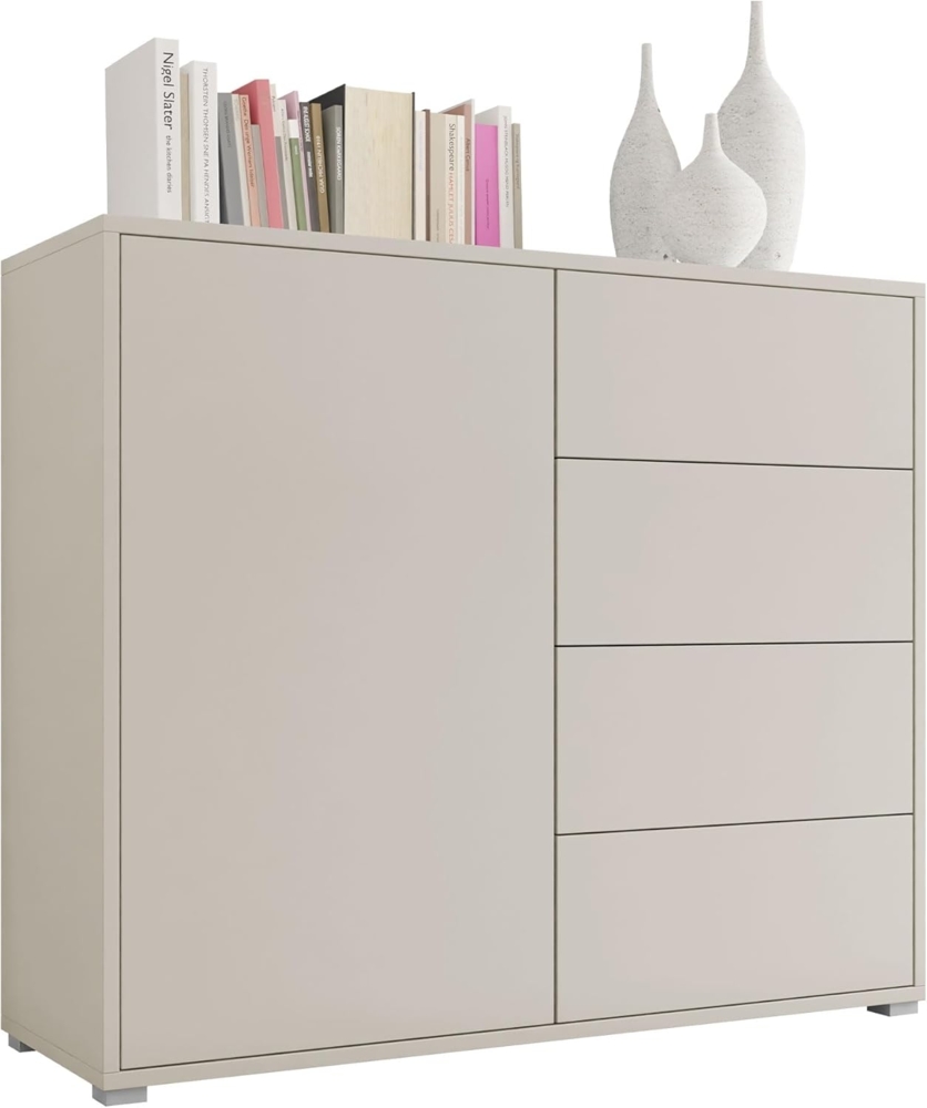 Kommode 'Gesita K1D4SZ', Holz, Cashmere, 100 x 93 x 41 cm Bild 1